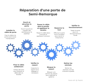 ÉtapeDescription - Reparation porte semi-remorque
