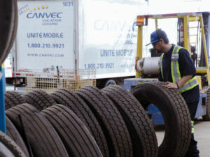 Semi Truck Tire Roadside Service - Ontario&Quebec | Canvec
